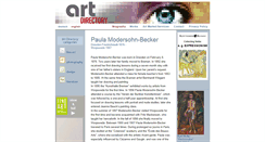 Desktop Screenshot of paula-modersohn-becker.com